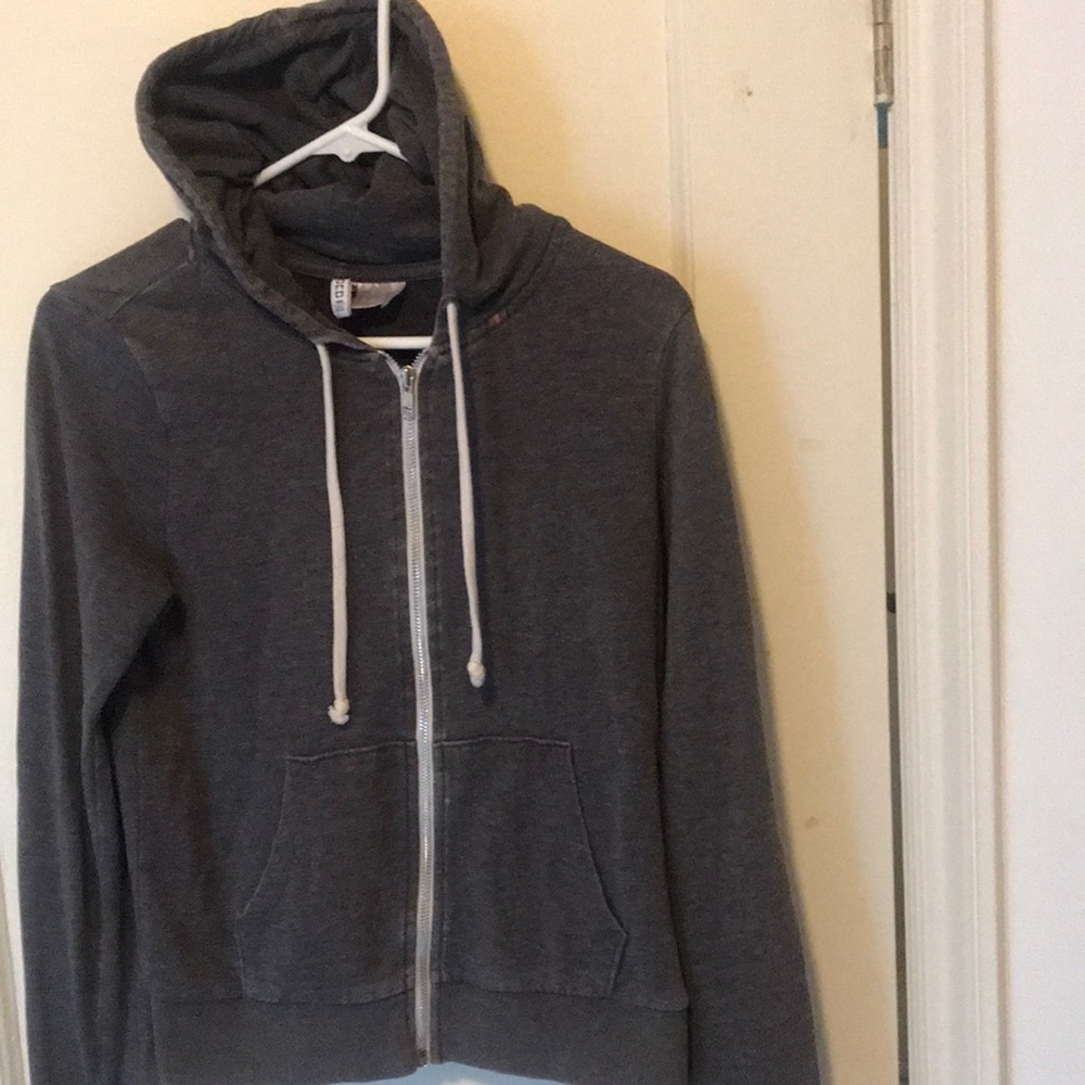 Super Cute grey Zip Up Hoodie from H and M divided